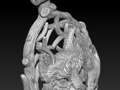 THE LYNX PENDANT 3D Print Model