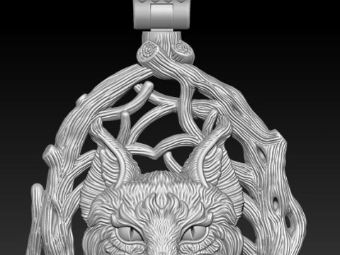 THE LYNX PENDANT 3D Print Model