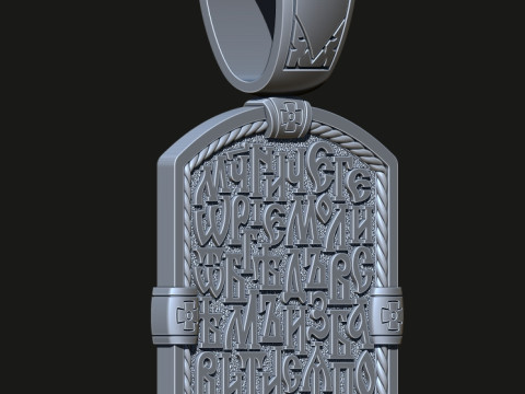 ORTHODOX PENDANT WITH ST GEORGE THE VICTORIOUS Modello di stampa 3D