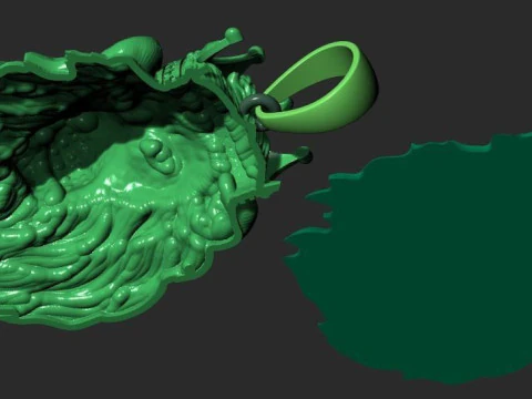 LION KING OF BEASTS PENDANT 3D Print Model