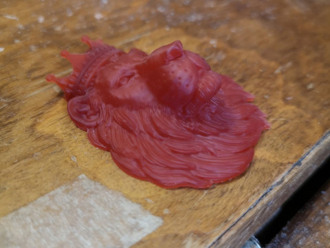 LION KING OF BEASTS PENDANT 3Dプリントモデル