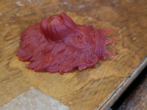 LION KING OF BEASTS PENDANT 3Dプリントモデル