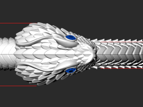 OUROBOROS RING Printable Model 3D print model 3Dモデル