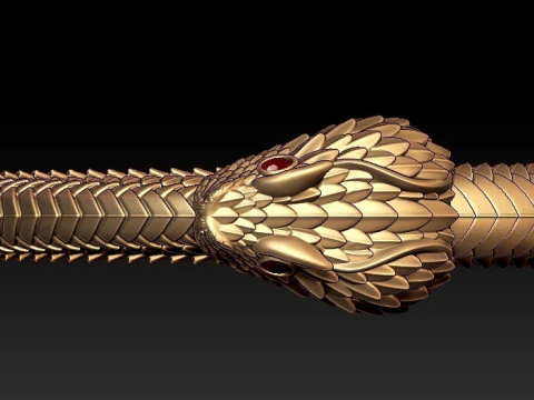 OUROBOROS RING Printable Model 3D print model 3D Model