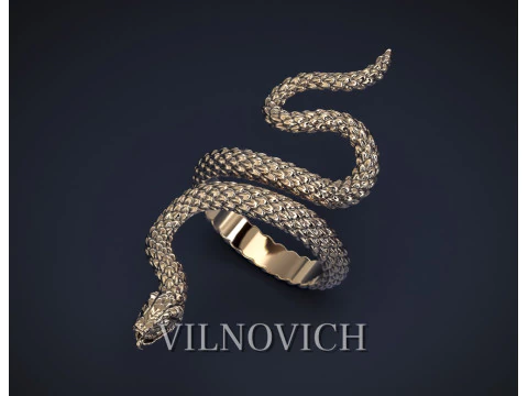 ЗМЕИНОЕ КОЛЬЦО Модель для печати 3D модель для печати 3D Принт Модель