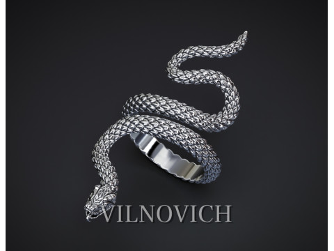 SNAKE RING Printable Model 3D print model 3Dプリントモデル