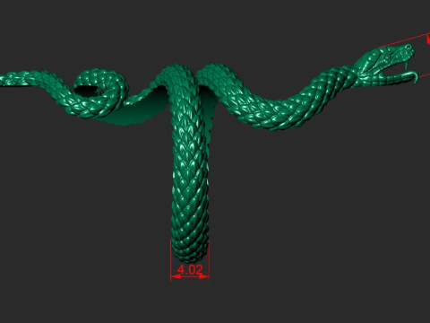 SNAKE RING Printable Model 3D print model 3Dプリントモデル