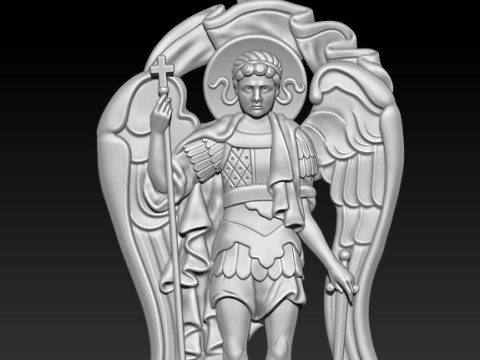 ARCHANGEL MICHAEL PENDANT Printable Model 3D print model Model do druku 3D