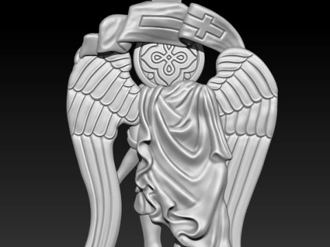 КУЛОН АРХАНГЕЛ МИХАЙЛ Модель для друку Модель для 3D-друку 3D Принт Модель