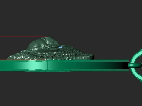 THE SLAVIC BEAR PENDANT 3D Print Model