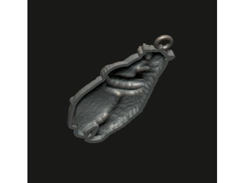 THE PENDANT IS A PAIR OF BEARS IN LOVE 3D 프린트 모델