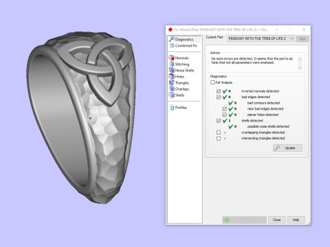 PENDANT WITH THE TREE OF LIFE Modello di stampa 3D