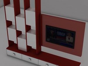tv unite design Modèle 3D