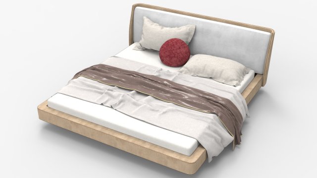 Spencer Double Bed 3Dモデル .c4d .max .obj .3ds .fbx .stl .blend