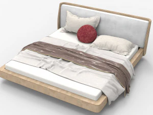 Двоспальне ліжко Спенсер 3D Модель