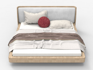 Spencer Double Bed 3Dモデル