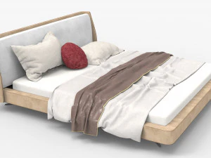 Двуспальная кровать Спенсер 3D Модель