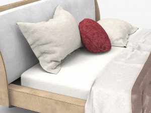 Spencer Double Bed 3Dモデル