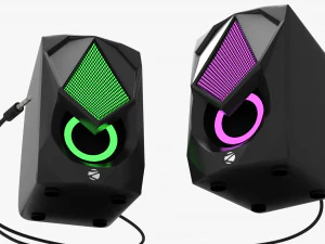 RGB Gaming Speakers 3D Model