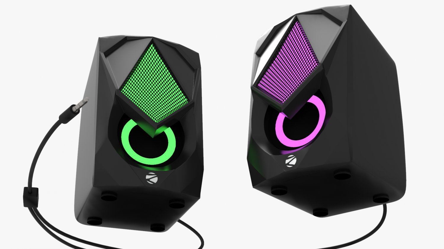 RGB Gaming Speakers 3D in 3DExport