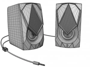 RGB Gaming Speakers 3D Model