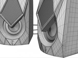 RGB Gaming Speakers 3D Model