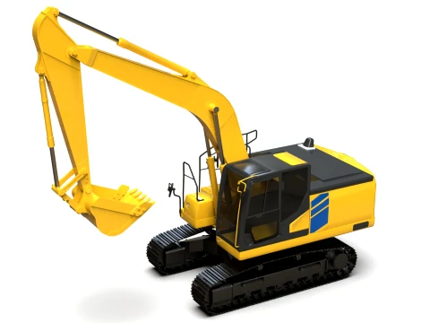 PC200-11 Hidrolik Paletli Ekskavat&ouml;r 3D Model