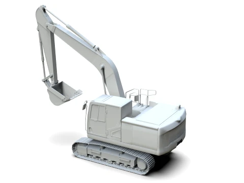 PC200-11 Hydraulic Crawler Excavator 3D Model