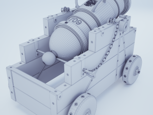 Salute mortar 3D Model
