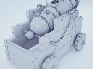 Salute mortar 3D Model