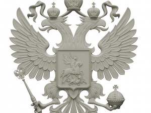 Coat of arms of Russia 3D-Modell