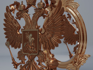 Coat of arms of Russia 3D-Modell