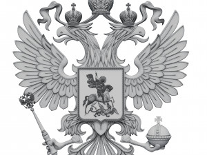 Coat of arms of Russia 3D-Modell