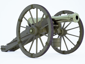 1805112-pounder cannon Russia 3D Model