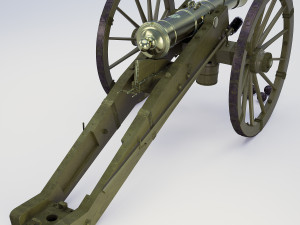 1805112-pounder cannon Russia 3D Модель