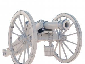 1805112-pounder cannon Russia 3D Модель