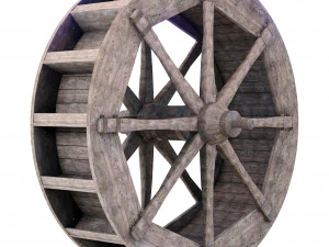 Water wheel 3D Model