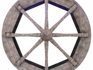 Water wheel Model 3D