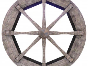 Water wheel 3D Model