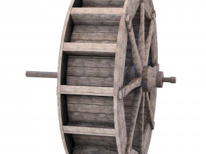 Water wheel Model 3D