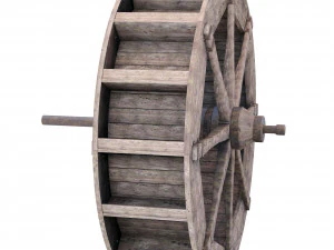 Water wheel 3D Model
