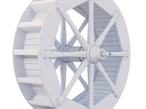 Water wheel Model 3D