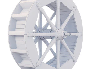 Water wheel 3D Model