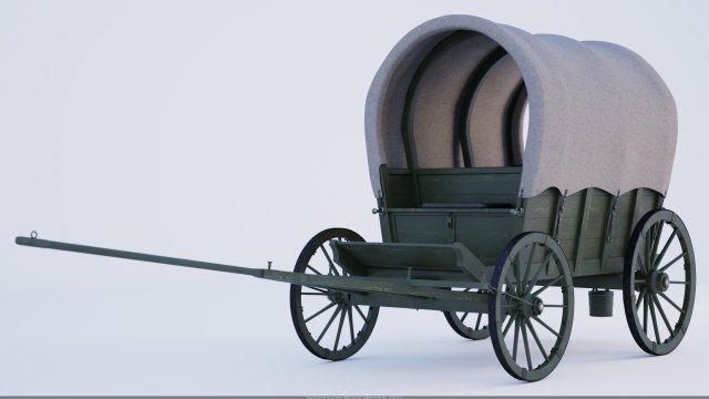 1805212-army wagon Russia 3D Model .c4d .max .obj .3ds .fbx .stl .blend 