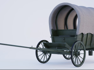 1805212-army wagon Russia 3D Model