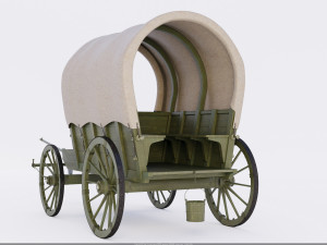 1805212-army wagon Russia 3D Model