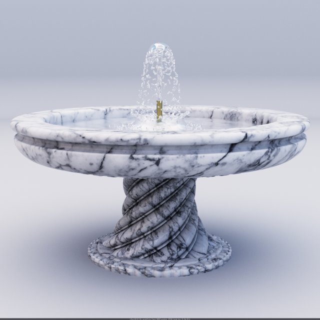Fountain model 3D मॉडल .c4d .max .obj .3ds .fbx .stl .blend 
