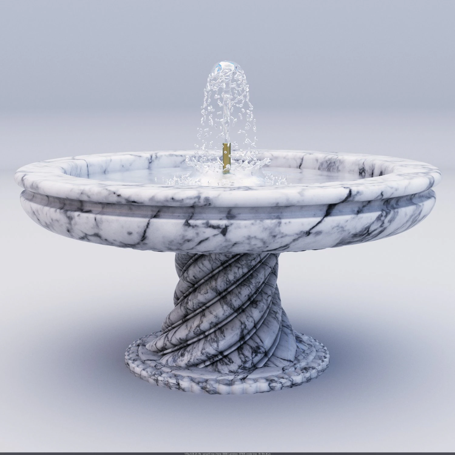 Fountain model 3D Model .c4d .max .obj .3ds .fbx .stl .blend