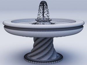 Fountain model 3D मॉडल