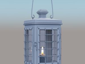 Medieval lantern Modelo 3D